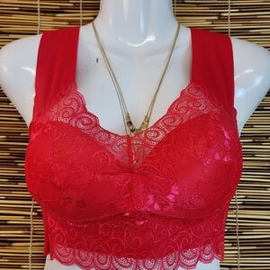 Red Lace Bra